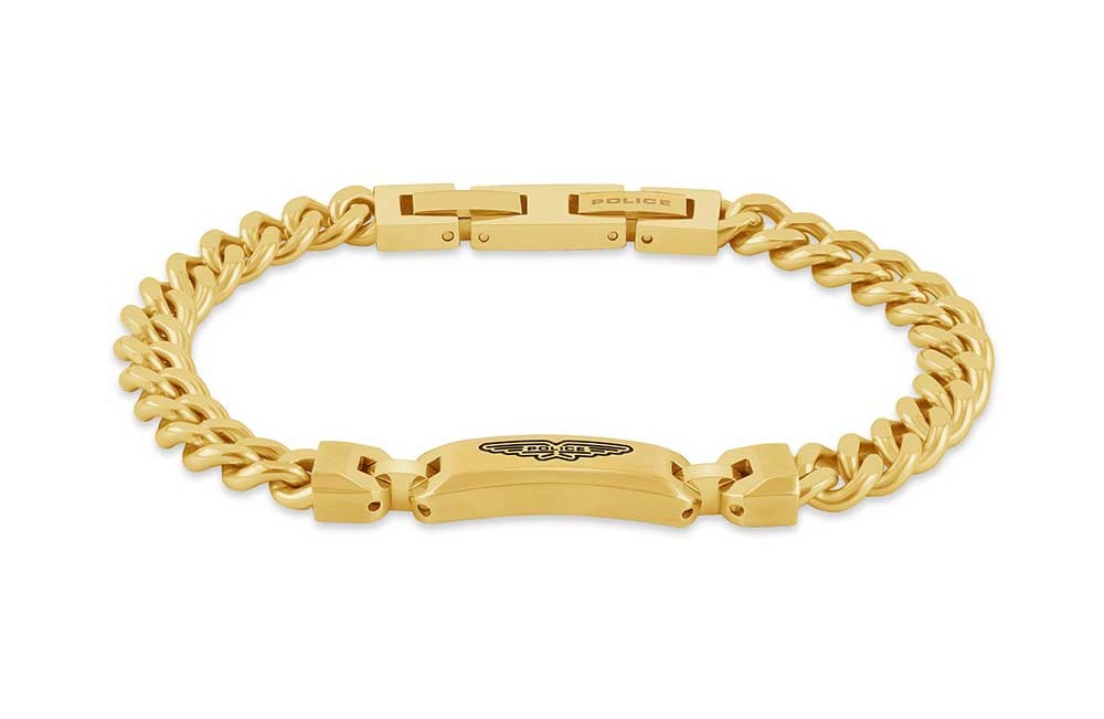 Police Fashion pozlacený náramek Layerlock PEAGB0082906