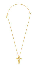 Police Pánský pozlacený náhrdelník Kříž Contorto PEAGN0081705
