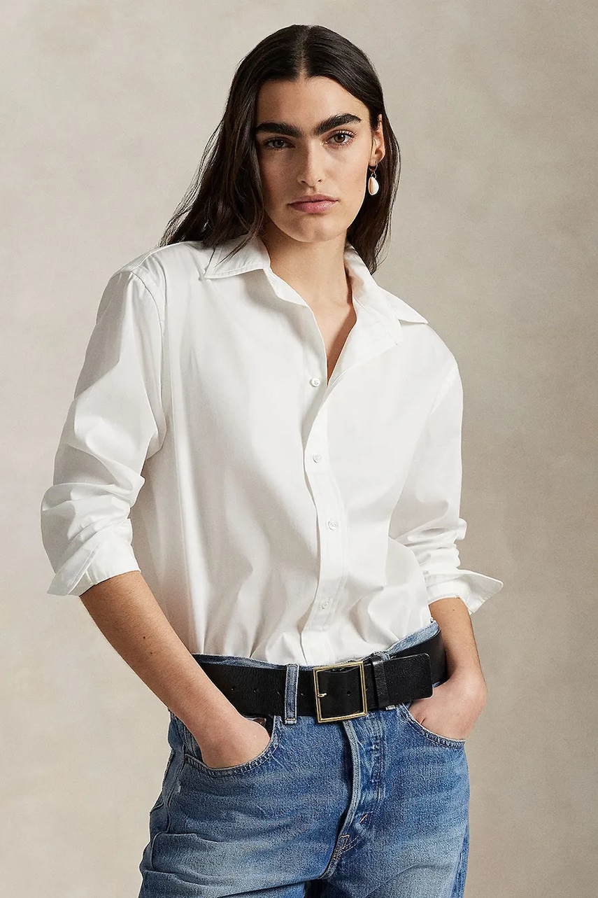 Polo Ralph Lauren  Bavlněná košile  Long Sleeve Light Shirt