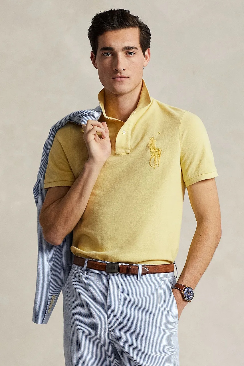 Polo Ralph Lauren  Bavlněné polo tričko Ralph Lauren