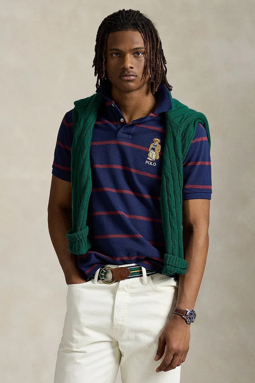 Polo Ralph Lauren  Bavlněné polo tričko  Sskccmslm24 Short Sleeve