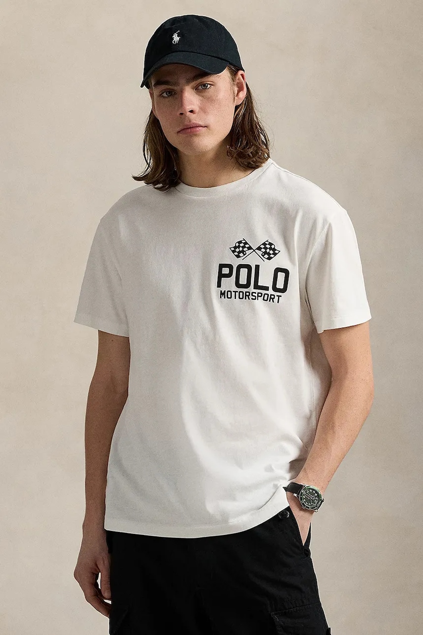 Polo Ralph Lauren  Bavlněné tričko  Sscnclsm1 Short Sleeve