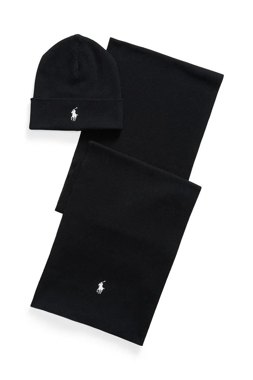 Polo Ralph Lauren  čepice a šála pánská bavlněná