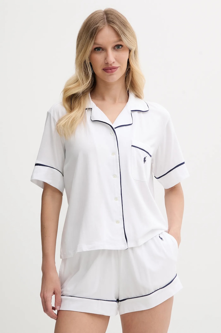 Polo Ralph Lauren  dvoudílné pyžamo dámské s bavlnou