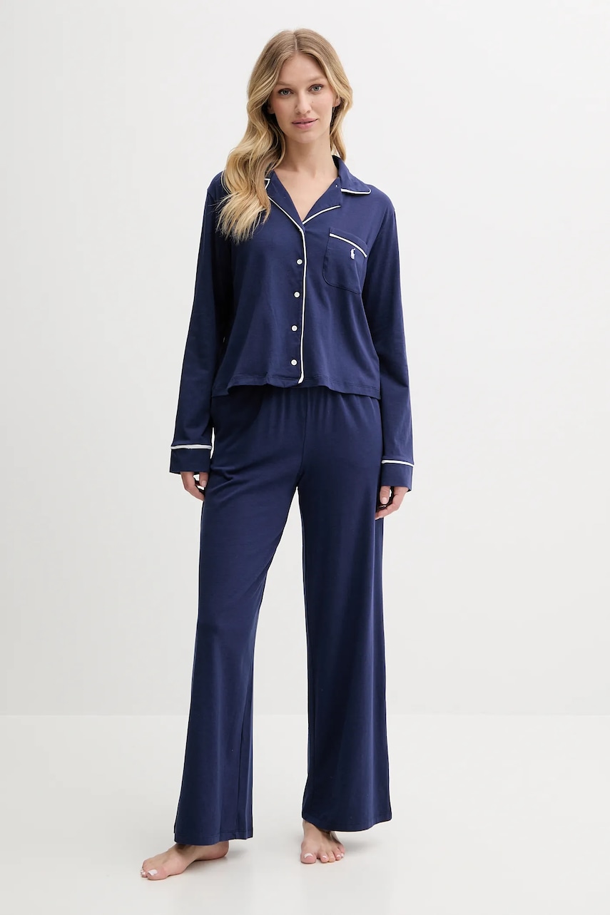 Polo Ralph Lauren  dvoudílné pyžamo dámské s bavlnou