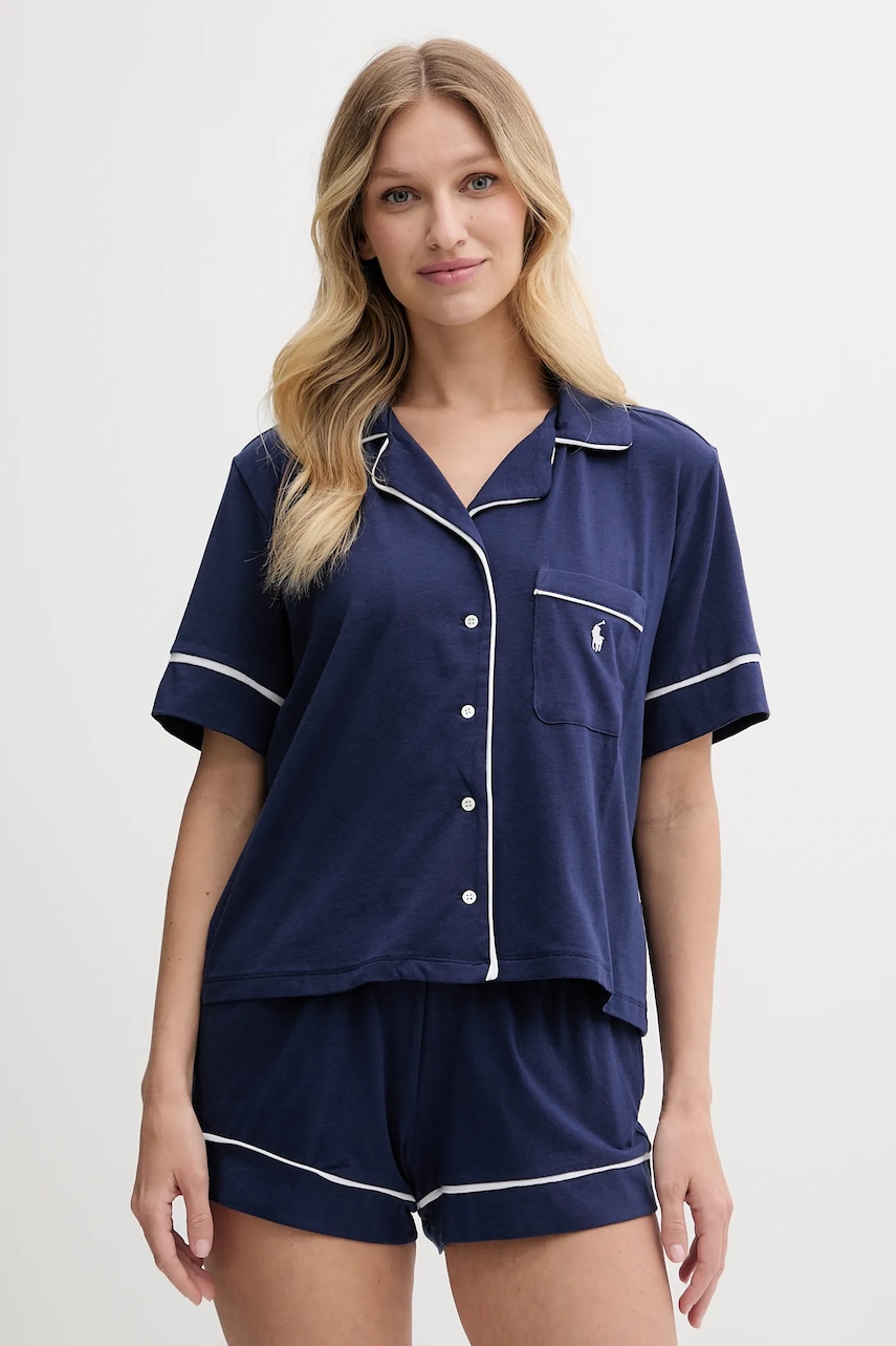Polo Ralph Lauren  dvoudílné pyžamo dámské s bavlnou