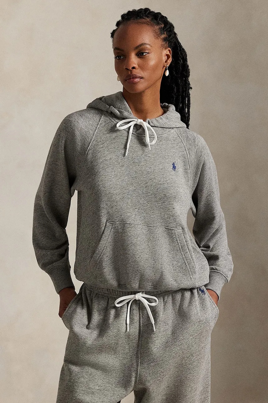 Polo Ralph Lauren  mikina s kapucí dámská s bavlnou