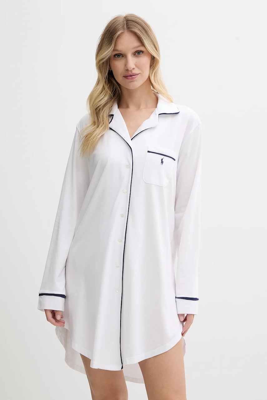 Polo Ralph Lauren  noční košile dámská s bavlnou