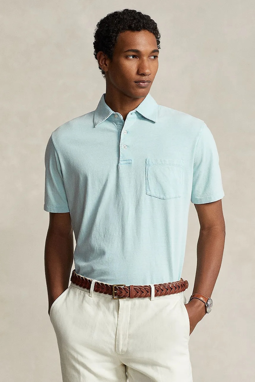 Polo Ralph Lauren  Polo tričko s lněnou směsí Ralph Lauren