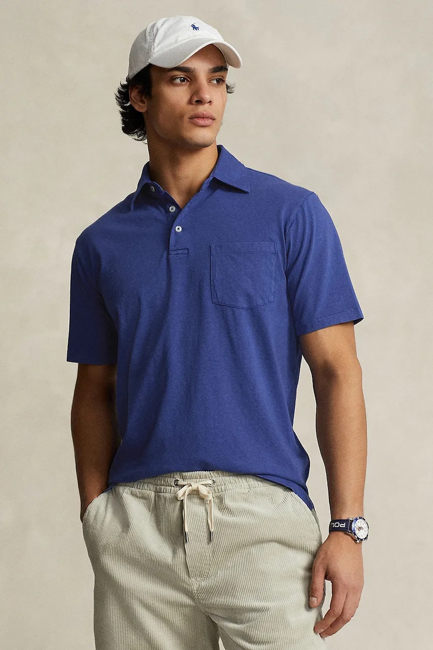 Polo Ralph Lauren  Polo tričko s lněnou směsí Ralph Lauren