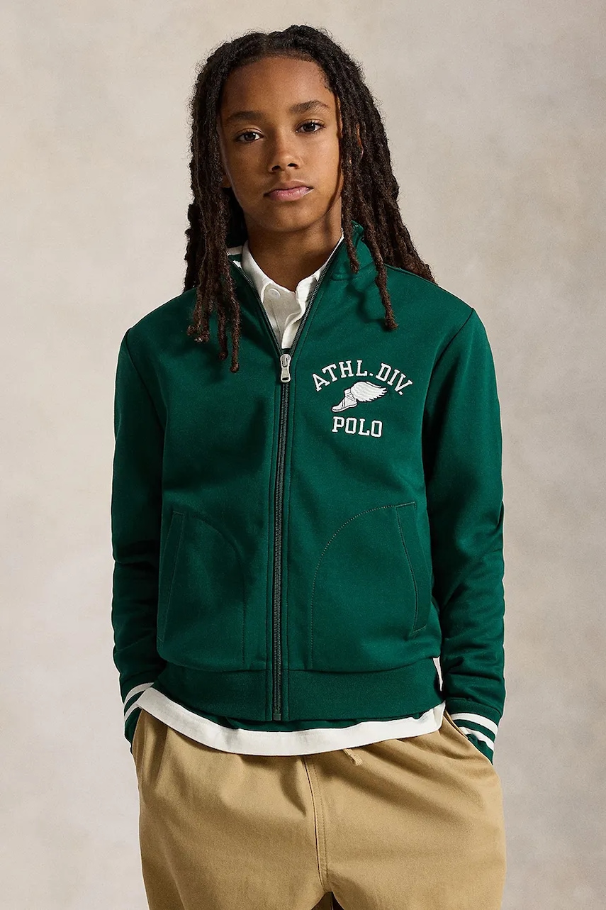 Polo Ralph Lauren  rozepínací mikina dětská s bavlnou