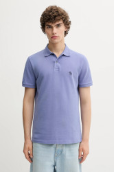 Polo tričko Abercrombie & Fitch pánské, fialová barva, KI124-5230