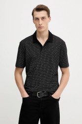 Polo tričko Armani Exchange pánské, černá barva, XM000736 AF10819