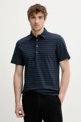 Polo tričko BARENA VENEZIA pánské, tmavomodrá barva