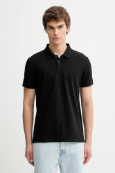 Polo tričko Calvin Klein pánské, černá barva, LV04LC254G