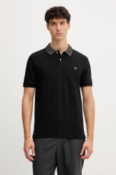 Polo tričko Guess LYLE pánské, černá barva, M5YP60 K7O64