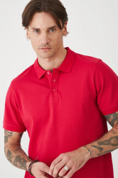 Polo tričko Medicine pánské, růžová barva