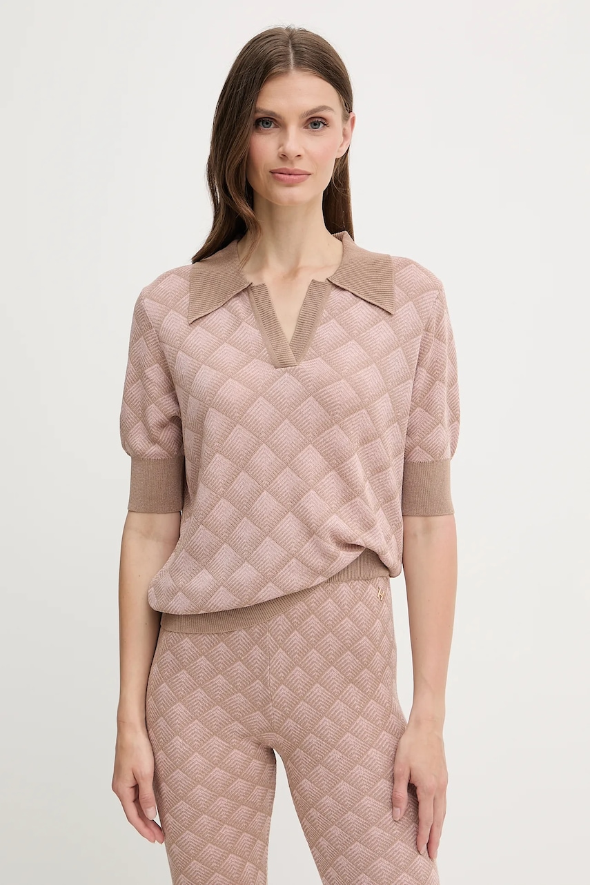 Polo tričko se lněnou směsí Silvian Heach CHATZID