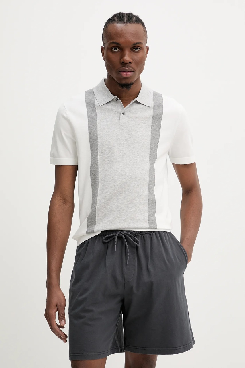 Polo tričko Theory pánské, bílá barva, O0186701