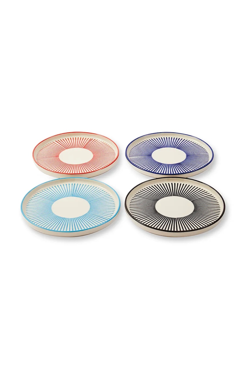 POLSPOTTEN  Sada dezertních talířů Pols Potten Handpainted 20 cm 4-pack