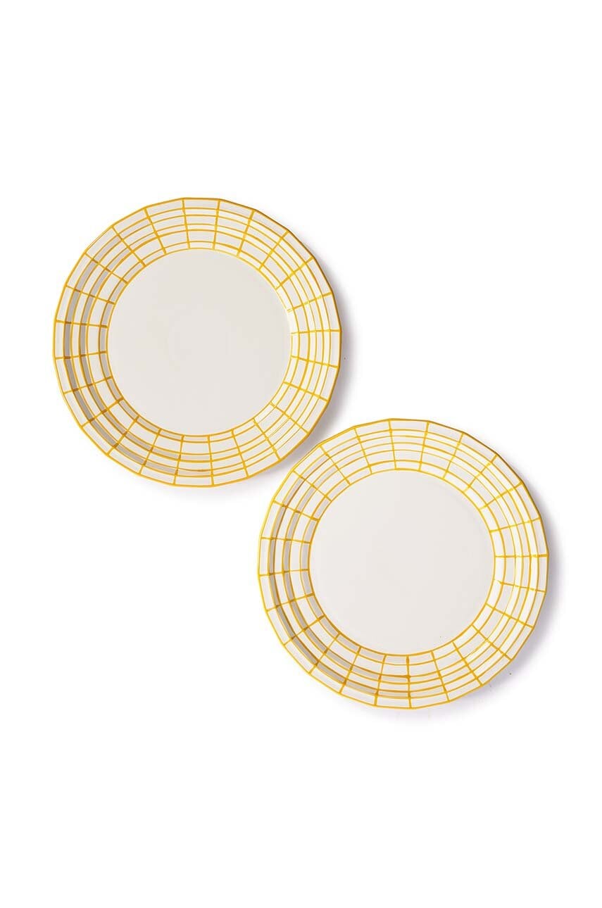 POLSPOTTEN  Sada mělkých talířů Pols Potten Digi plate 28,5 cm 2-pack