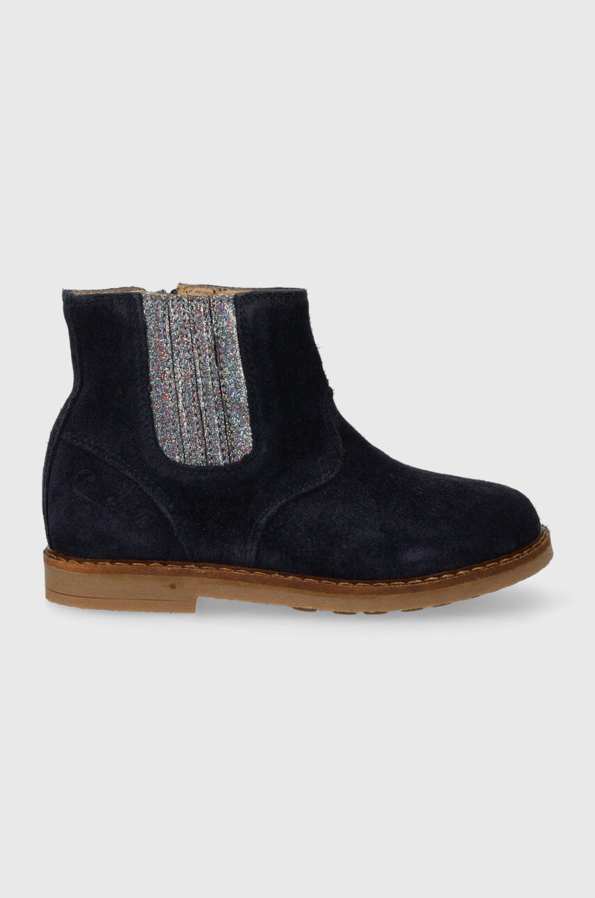 Pom D'api  Dětské semišové kotníkové boty  TRIP JODZIP