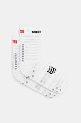Ponožky Compressport Pro Racing Socks v4.0 Ultralight Run High - White/Alloy