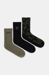 Ponožky HUGO 3P QS RIB FERN CC 3-pack