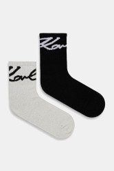 Ponožky Karl Lagerfeld SIGNATURE LUREX 2-pack