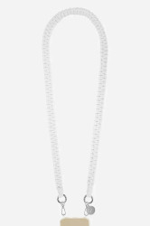 Popruh na telefon LaCoqueFrançaise 120 CM bílá barva