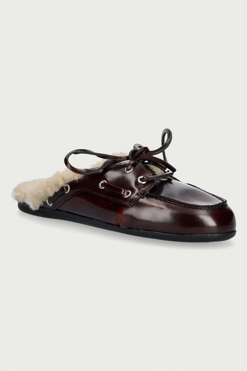 Posa  Pantofle dámské kožené Boat Loafer Mule