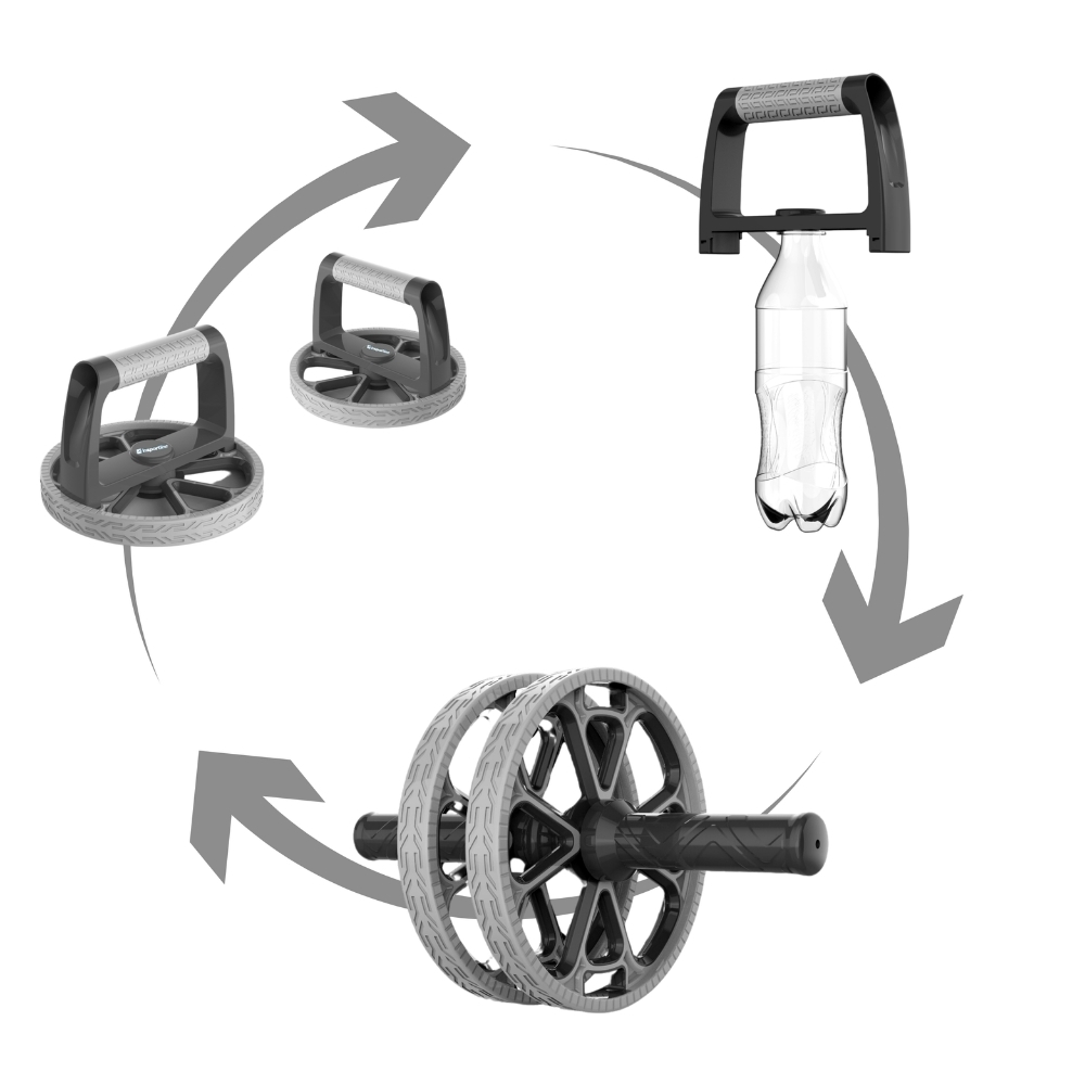 Posilovací kolečko 3v1 inSPORTline Pushabroll