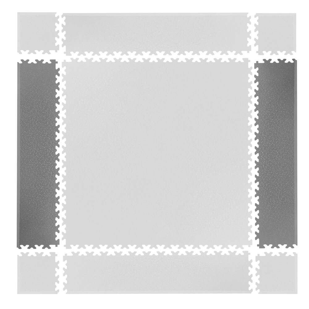 Postranní nájezd pro podložku Simple 2ks šedý