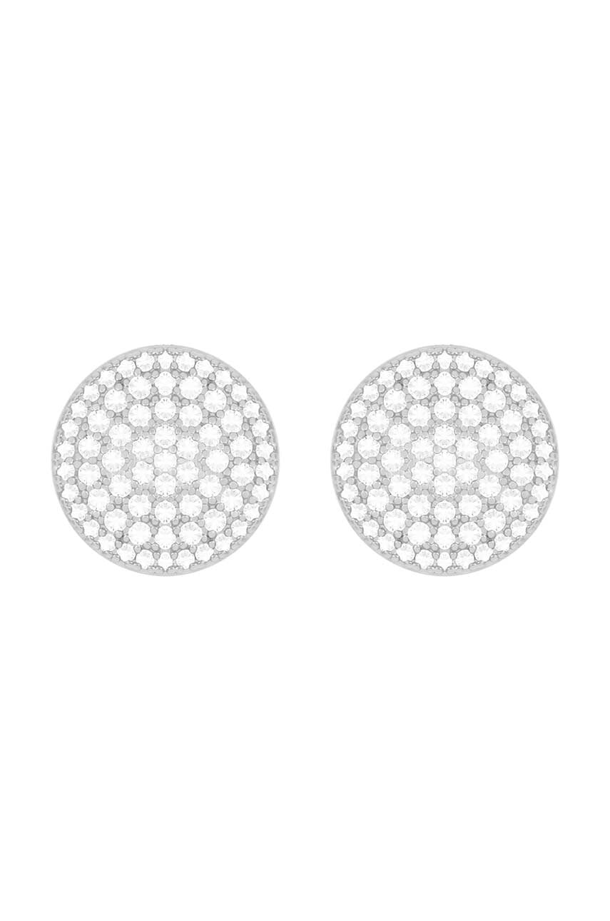 Postříbřené náušnice Lilou Microsetting