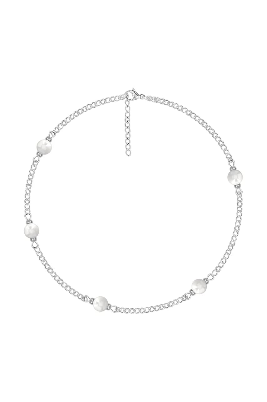 Postříbřený náramek Lilou Pearls