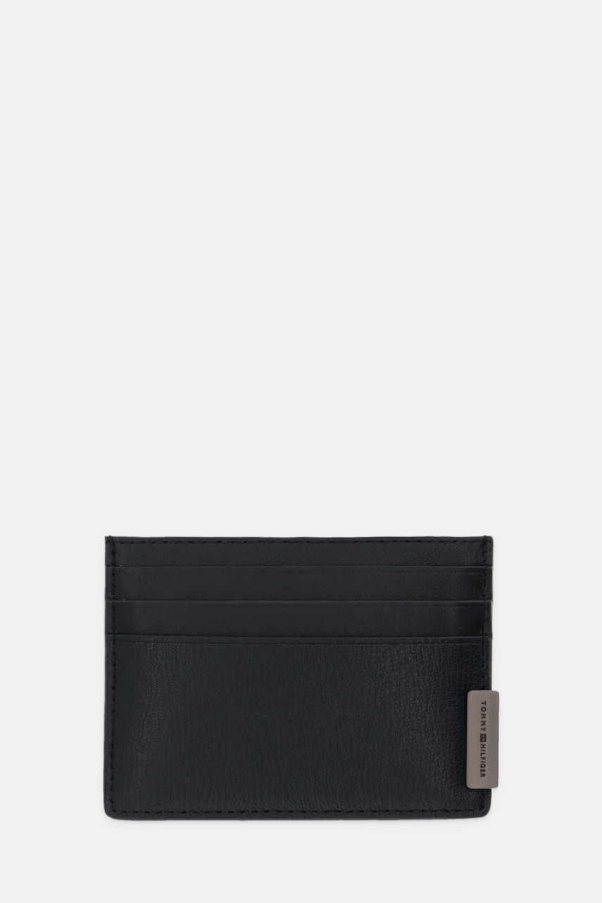 Pouzdro na karty Tommy Hilfiger černá barva, AM0AM13964