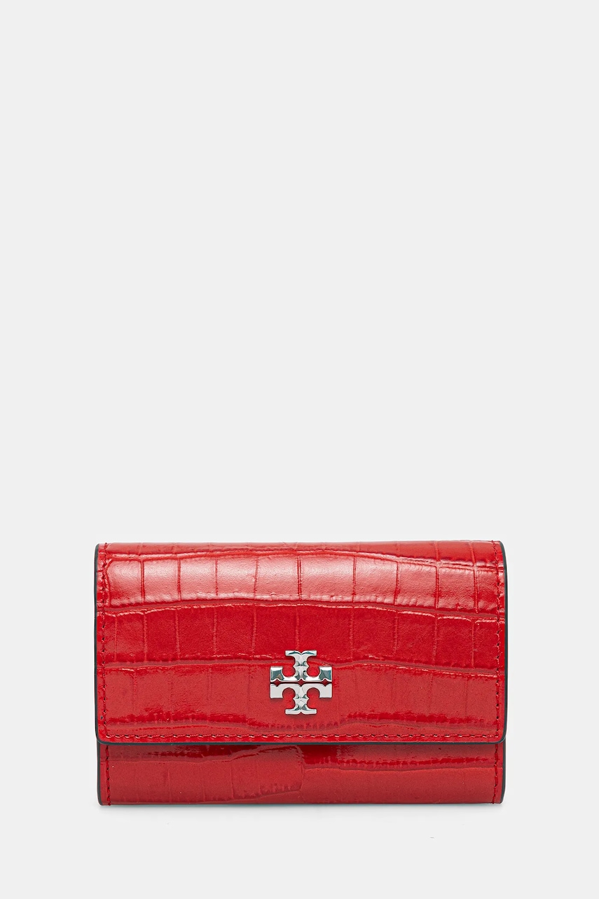 Pouzdro na karty Tory Burch Kira Croc Flap Card