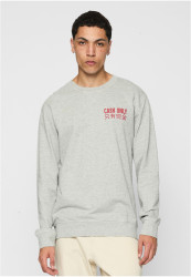 Pouze hotovost Crewneck šedá