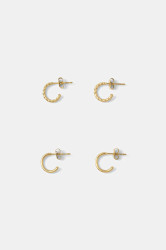 Pozlacené náušnice EDBLAD Duo Pair 2-pack