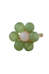 Pozlacené stříbrné náušnice Design Letters