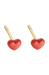 Pozlacené stříbrné náušnice Design Letters