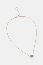 Pozlacený náhrdelník Tory Burch Kira Flower Pendant 158996.702