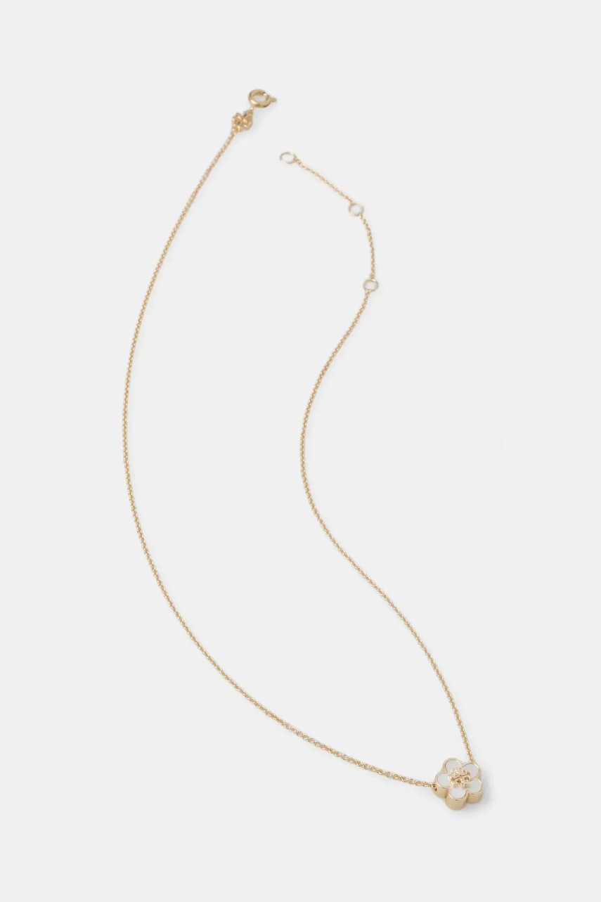 Pozlacený náhrdelník Tory Burch Kira Flower Pendant