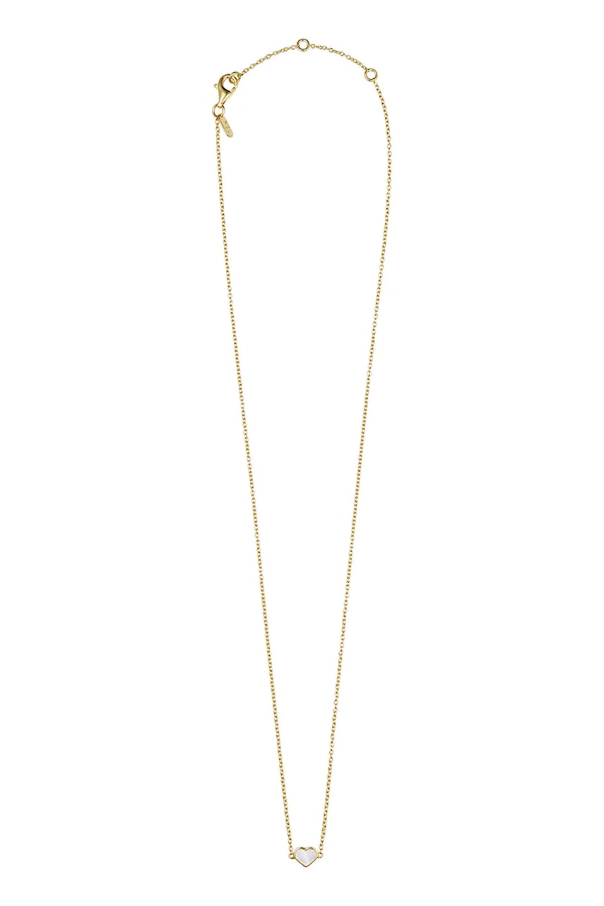 Pozlacený stříbrný náhrdelník Design Letters 90304018PEARL