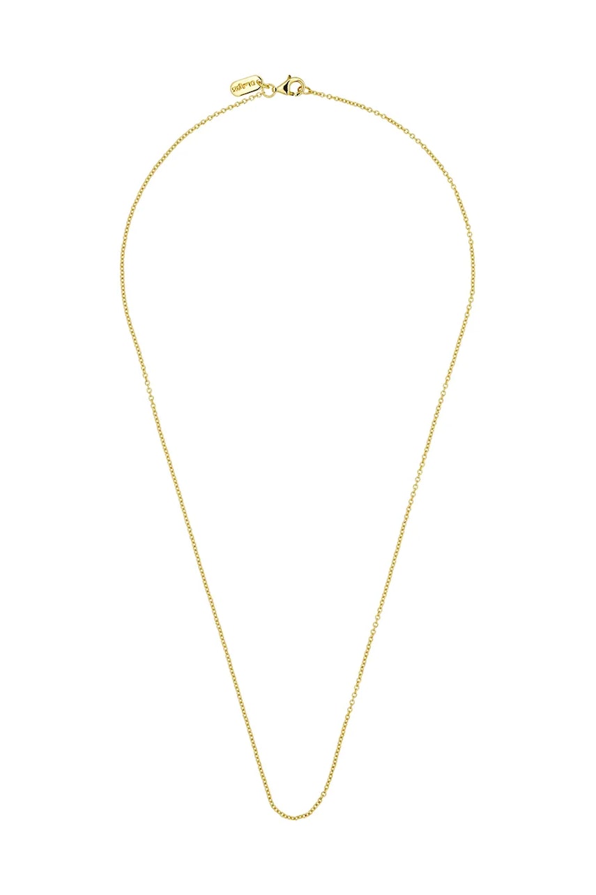 Pozlacený stříbrný náhrdelník Design Letters