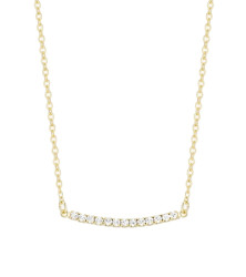 Preciosa Pozlacený náhrdelník s křišťálem Preciosa Queen Royal Lagoon 2536Y00