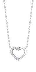 Preciosa Stříbrný náhrdelník s kubickou zirkonií True Love Royal Lagoon 5436 00