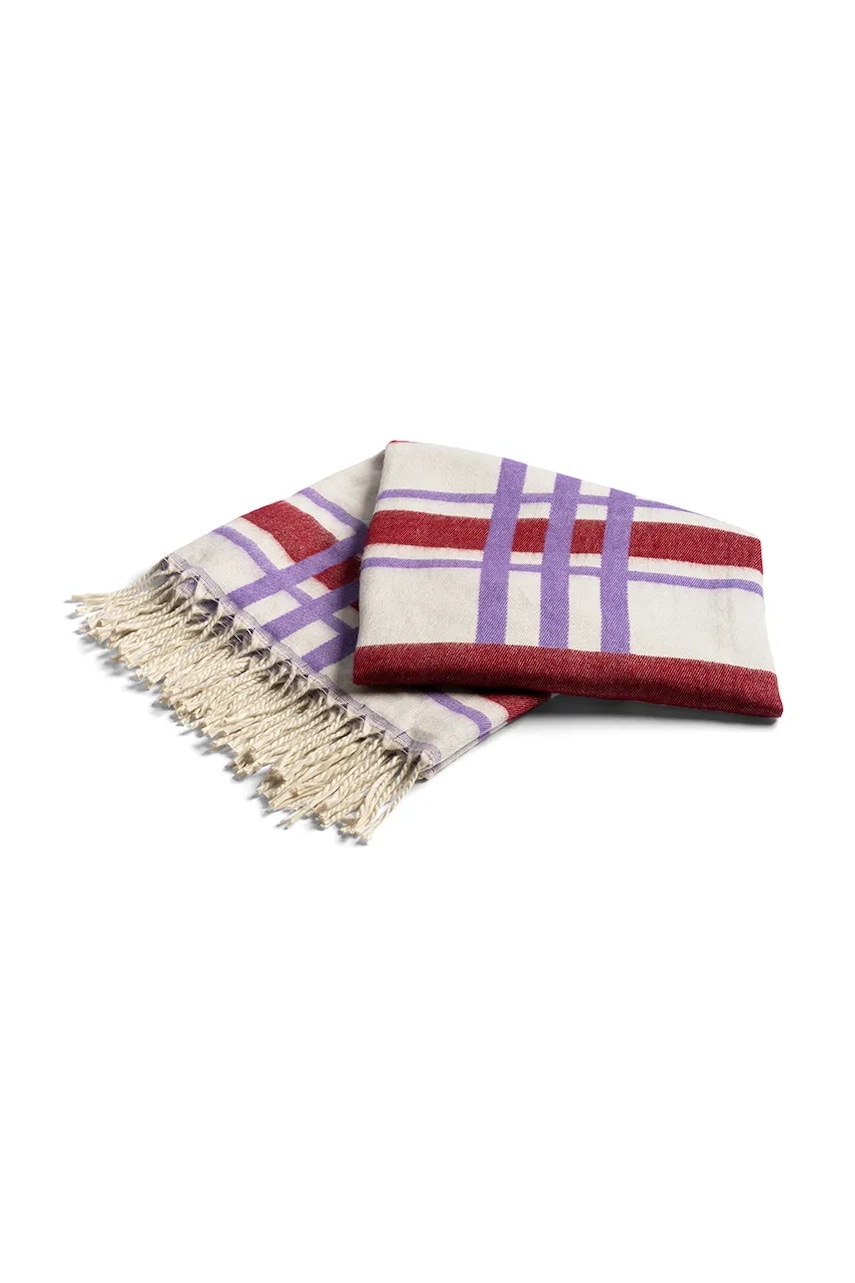 Přehoz &k amsterdam plano red 130 x 200 cm