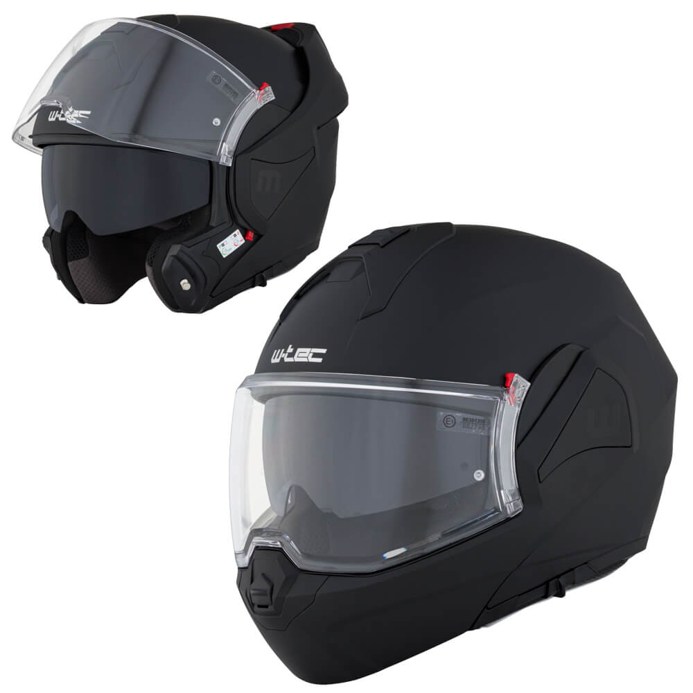 Překlopná moto přilba W-TEC Sabron P/J Black Matt XS (53-54)