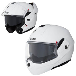 Překlopná moto přilba W-TEC Sabron P/J Pearl White XS (53-54)